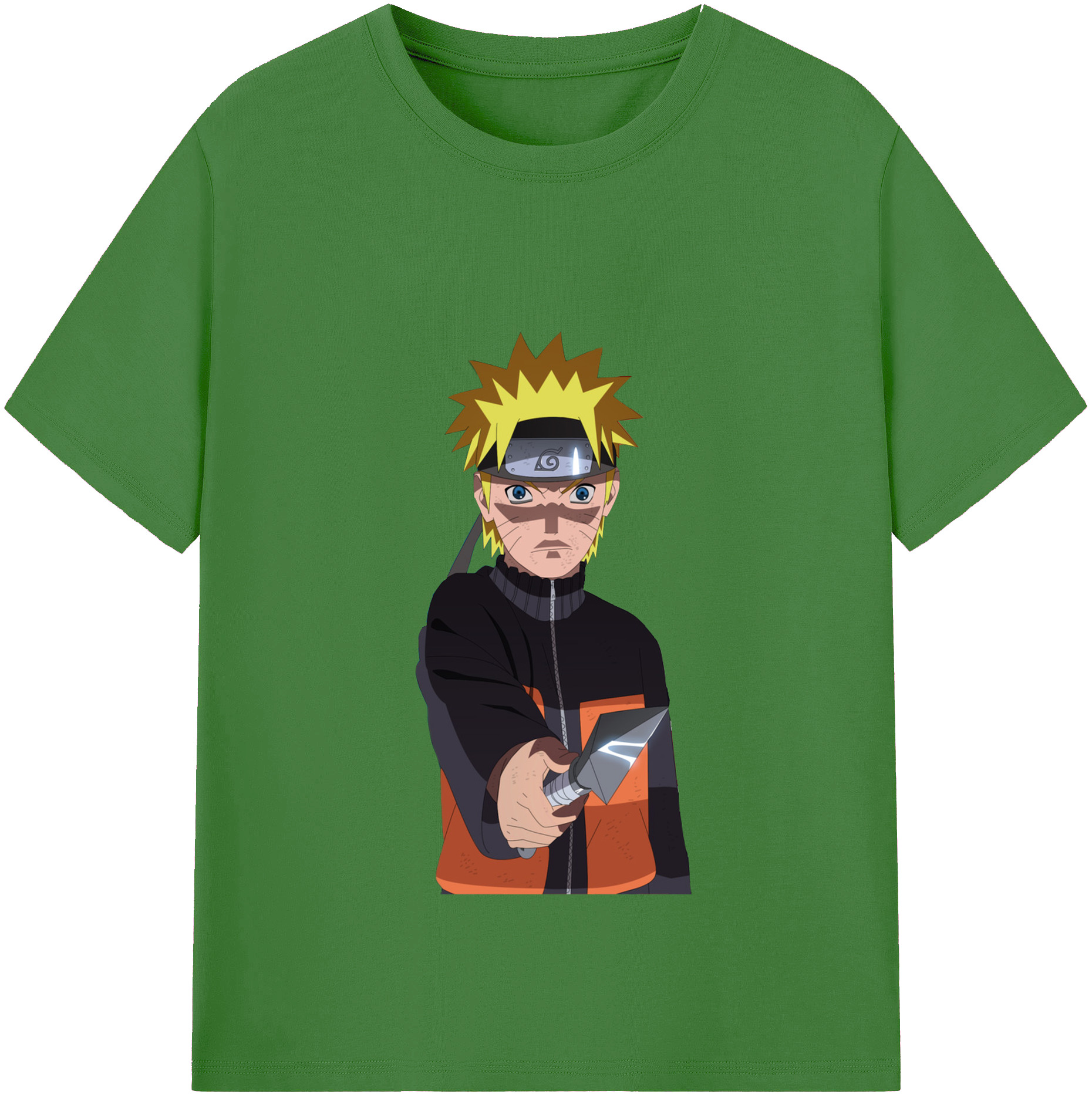 （画像用） NARUTO -ナルト- うずまき ナルト Uzumaki Naruto レディースカジュアルプリントTシャツ（綿100％）
